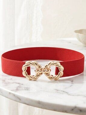 Ladies Stylish Stretch Red Belt (27.6 Inches)
